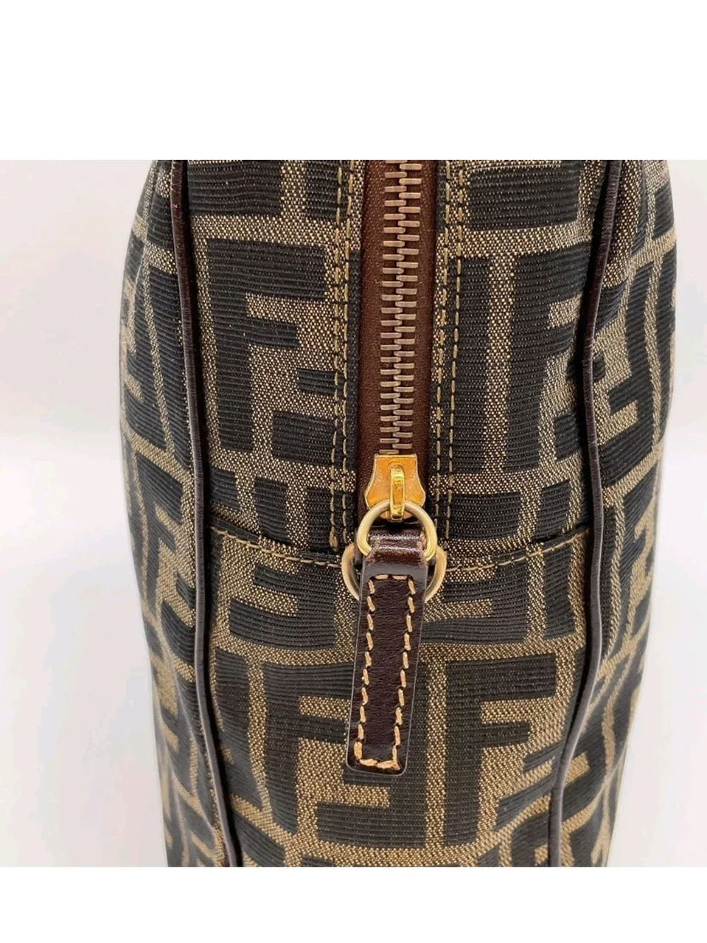 Fendi Brown FF Zucca Canvas Briefcase Tote